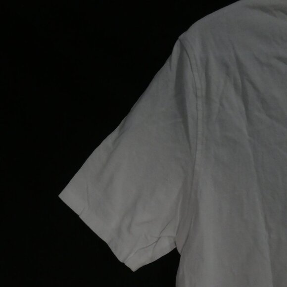 BLACK BROWN 1826 Super Soft Tee | medium | White Cotton V-Neck Short Sleeve Tee - Picture 8 of 12